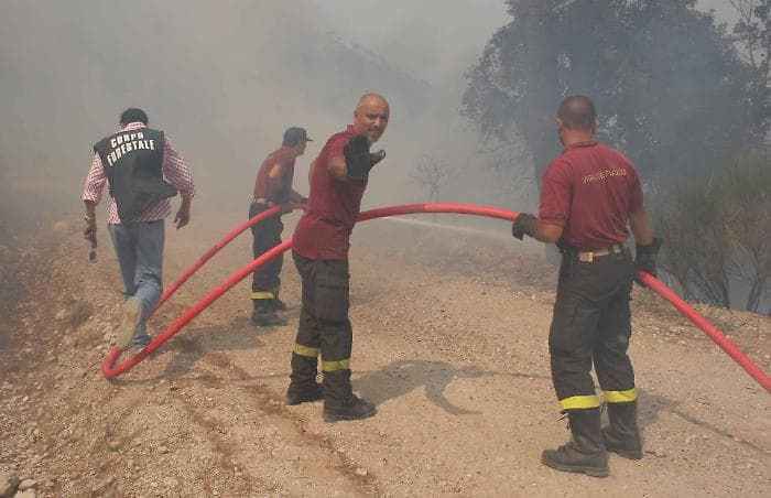 Incendi in Sicilia: tragedia per un vigile del fuoco, numerosi interventi sull'isola